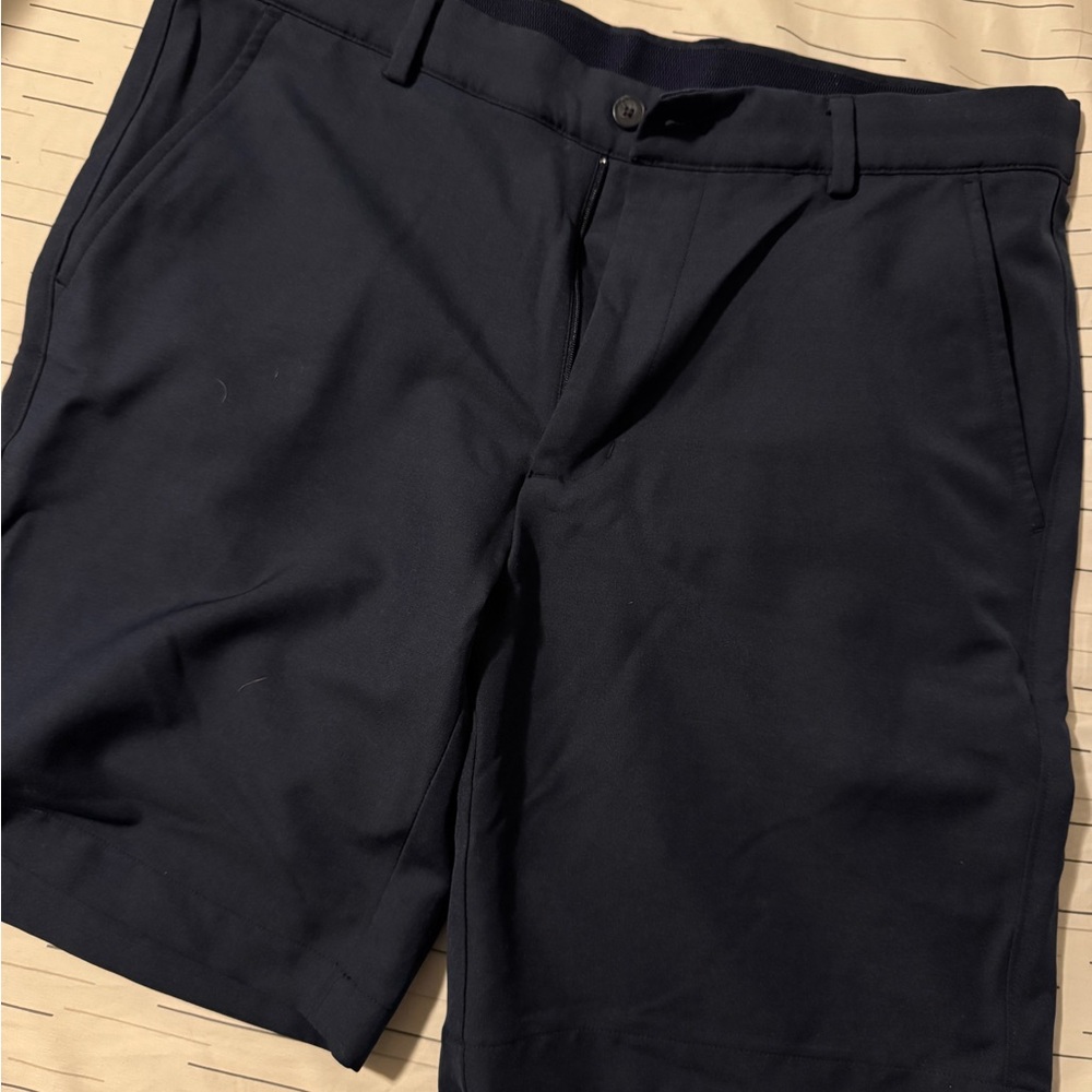 Greg Norman Collection Dark Blue Flat Front Shorts 2 pairs
